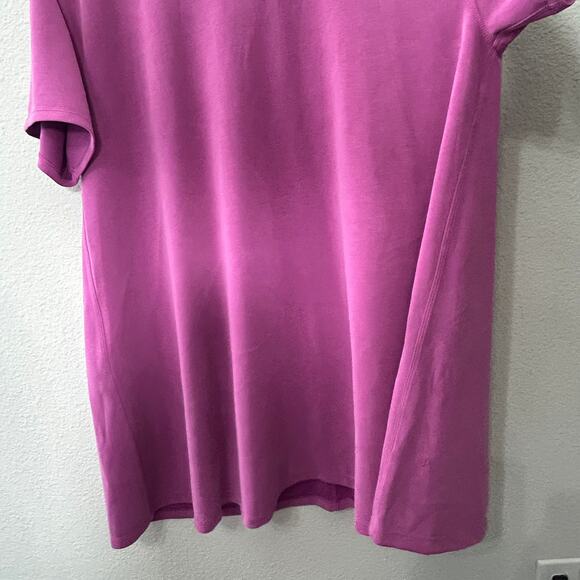 Lululemon All Yours Softstreme T-Shirt Dress Vivid Plum Size Large 12 Athleisure - Picture 10 of 10